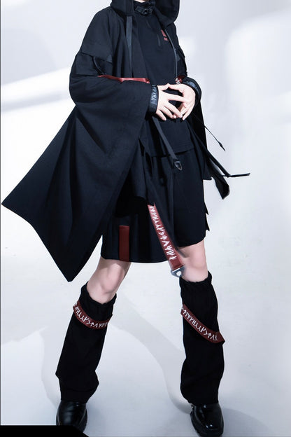 Wasteland Techwear Slim-Fit Pants+Leg warmers
