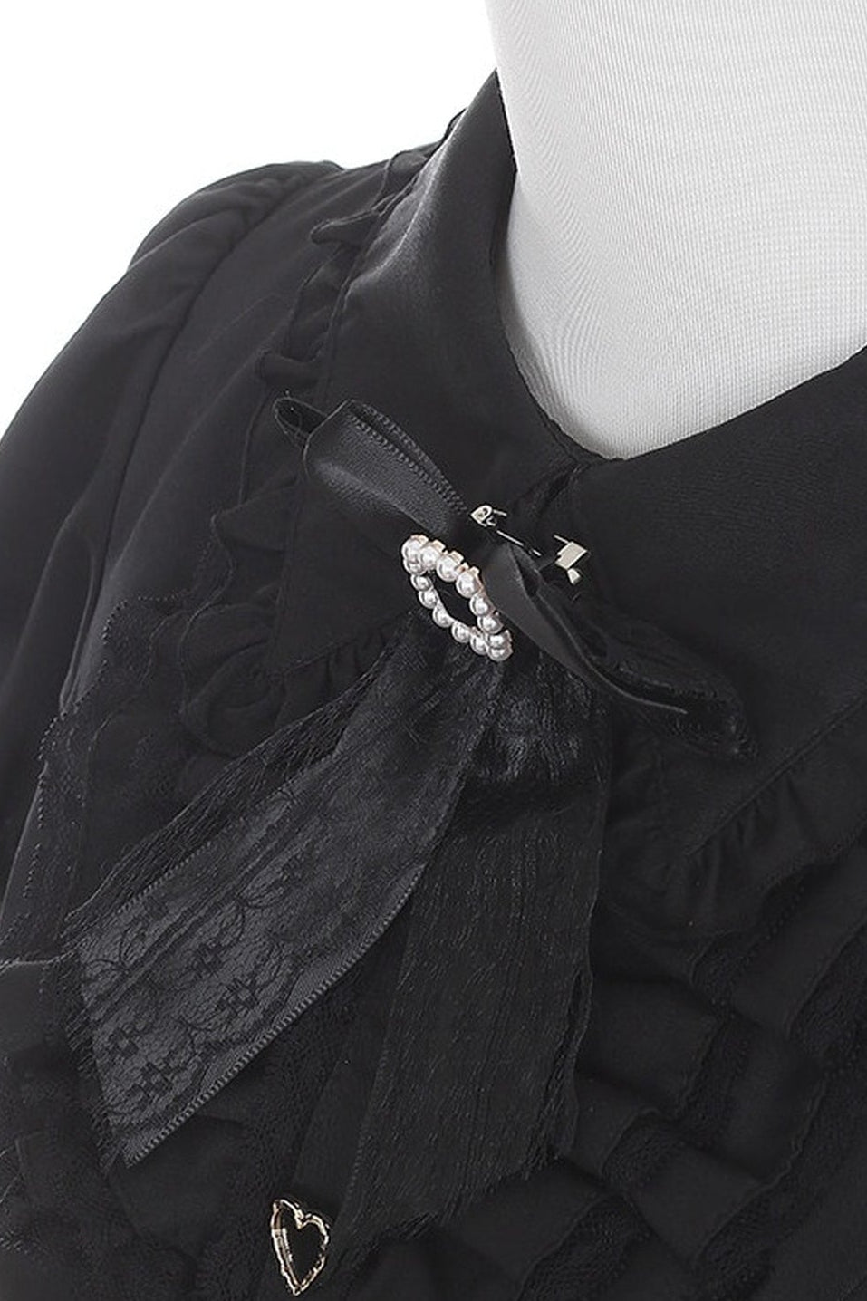 Black Ribbon Jirai Kei Princess Dress