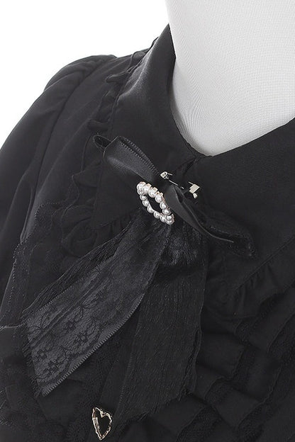Black Ribbon Jirai Kei Princess Dress