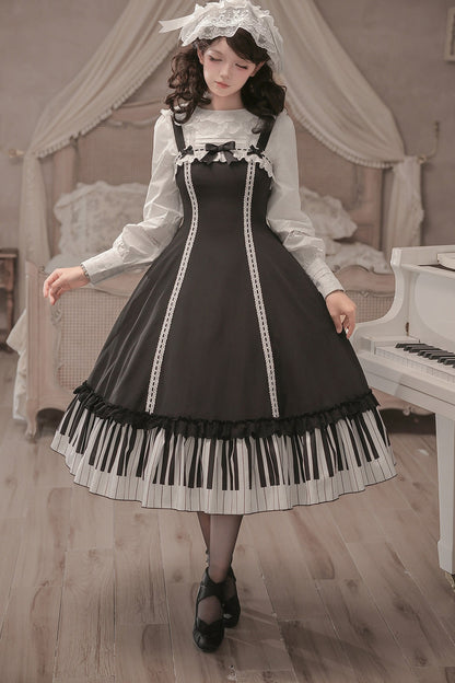 Bedrucktes Rüschenkleid- und Hemd-Set