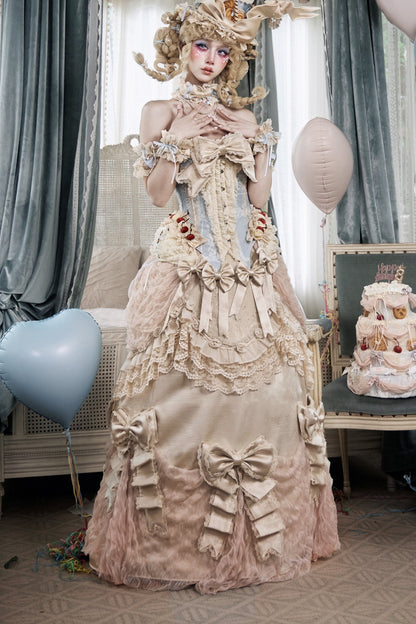 French Retro Trailing Skirt Set-Up