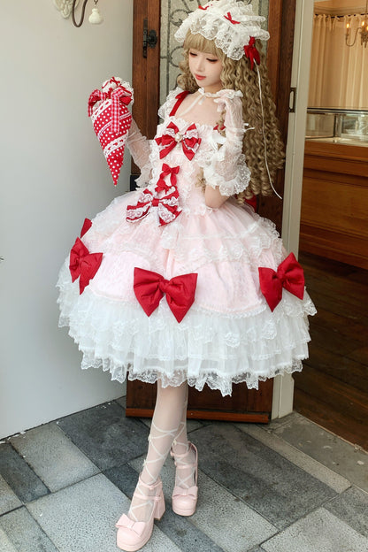Cotton Candy Ribbon Princess Dress