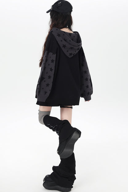 Night Stars Lantern Sleeve Cardigan