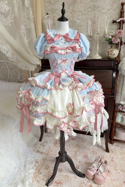 パステルうさぎ姫ロリータワンピース
