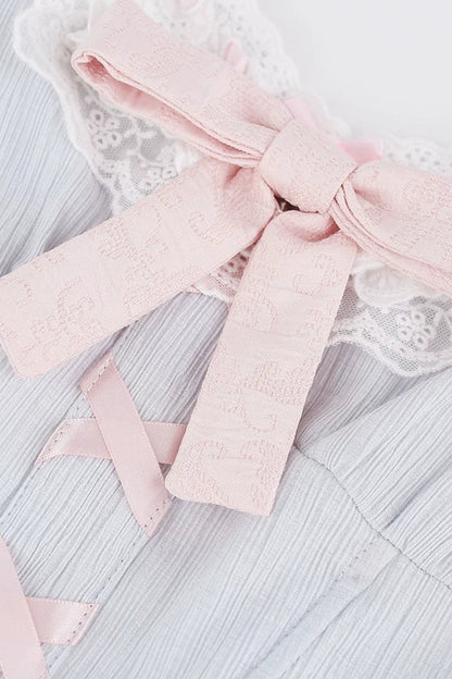 Blue Top and Pink Ruffle Skirt Set-Up
