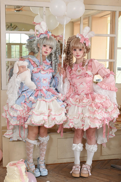 パステルうさぎ姫ロリータワンピース