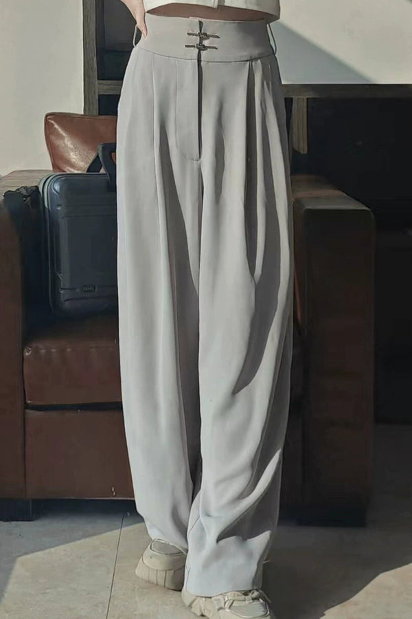 [Producto en reserva] Pantalones anchos estilo cyber chino en negro/blanco/gris/verde