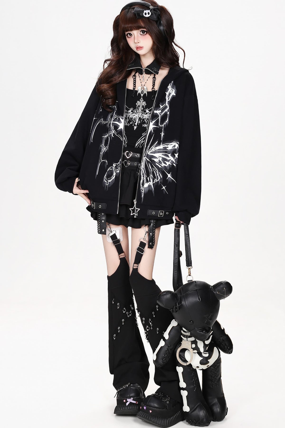 Butterfly Design Hooded Jacket