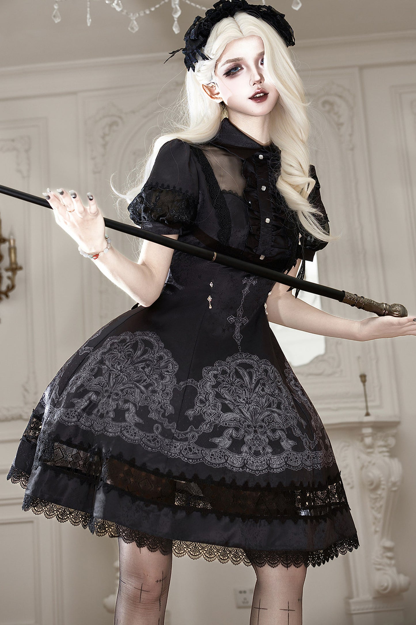 Lace Lily Gothic Lolita Dress