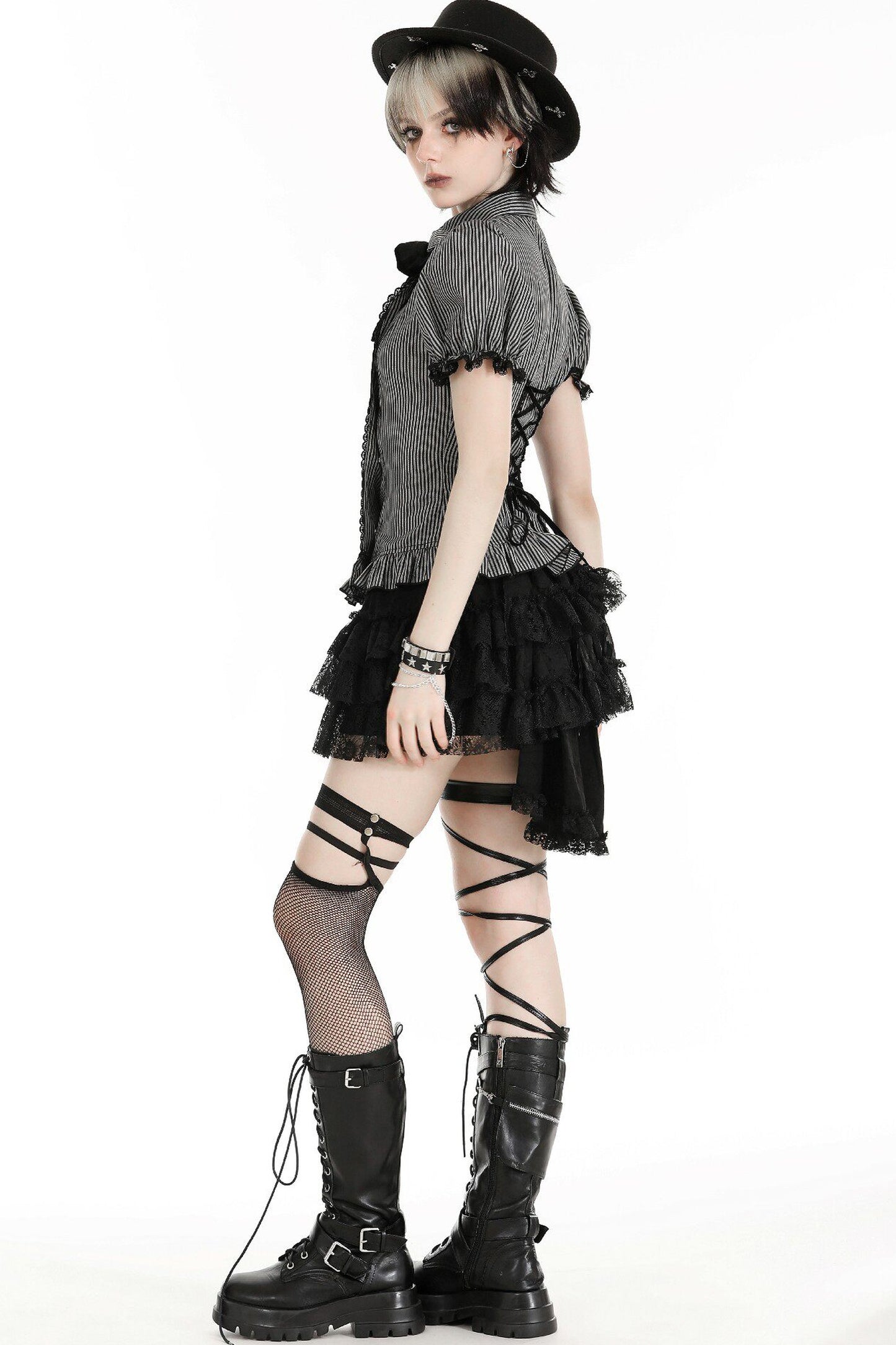 Gothic Lady Puff Sleeve Top