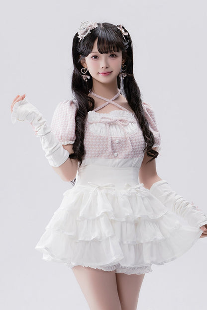 Conjunto idol con volante de estilo muñeca
