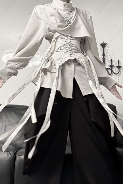 Irregular Spliced Design Shirt