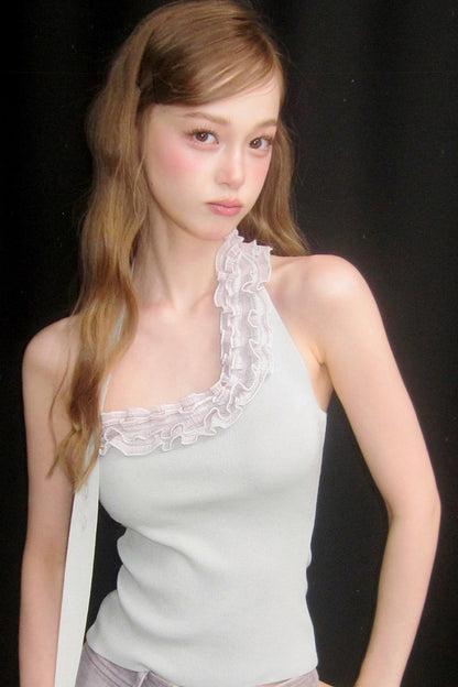 Camisole halter verde menta pastello