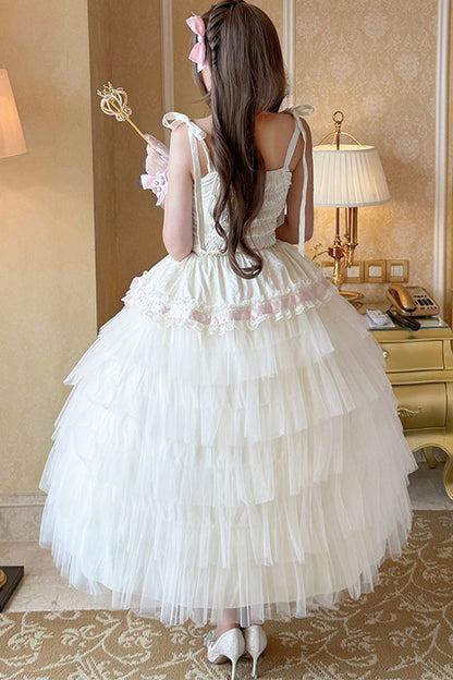 Elegant Ribbon Princess Long Dress
