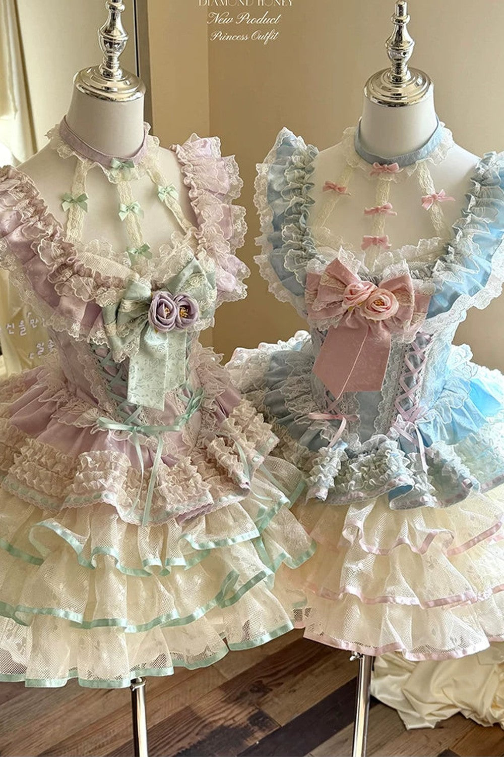 [Pre-order] Rose Ribbon Fairy Princess Dress + Accessories