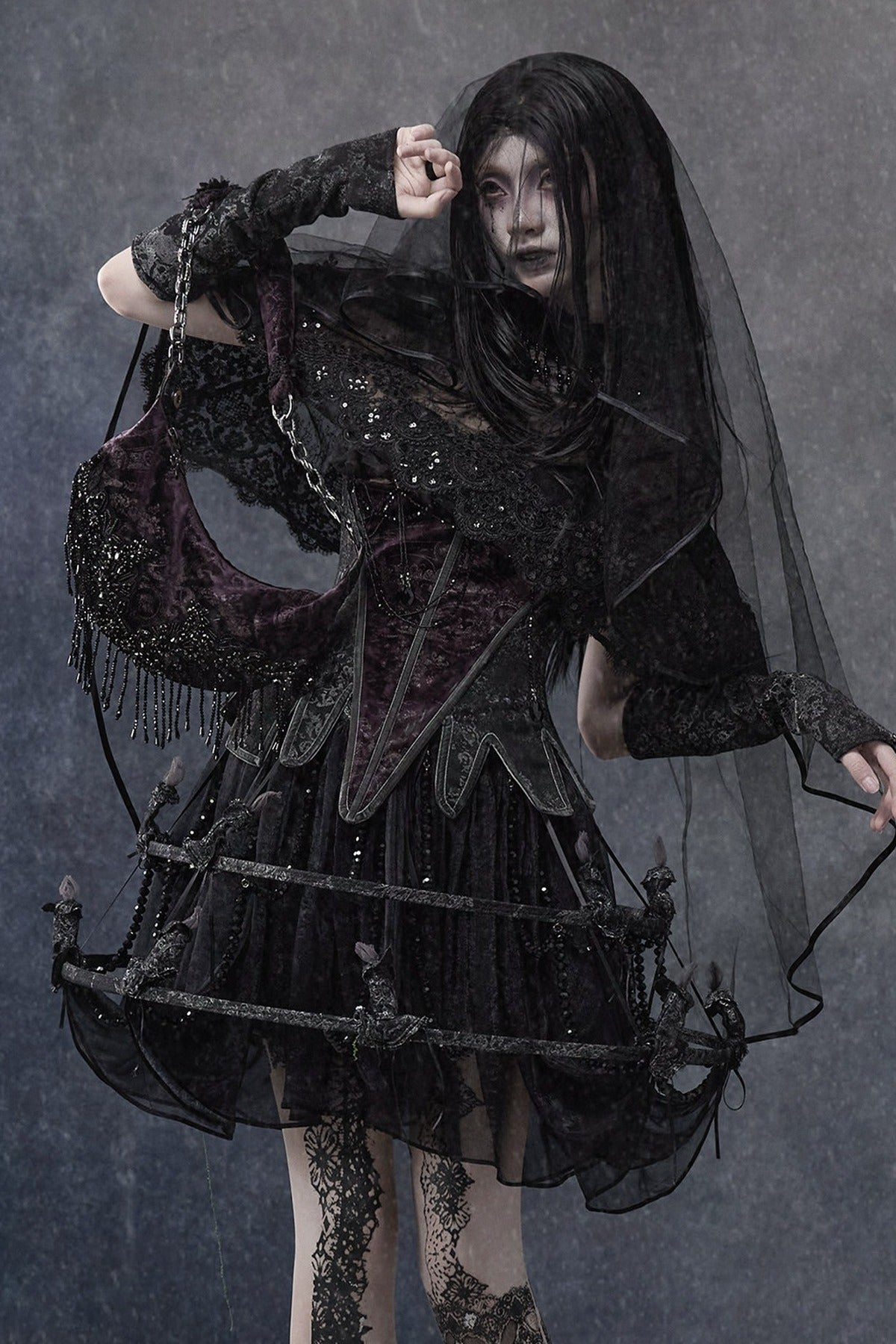 Gothic Soul-Catching Lantern Skirt