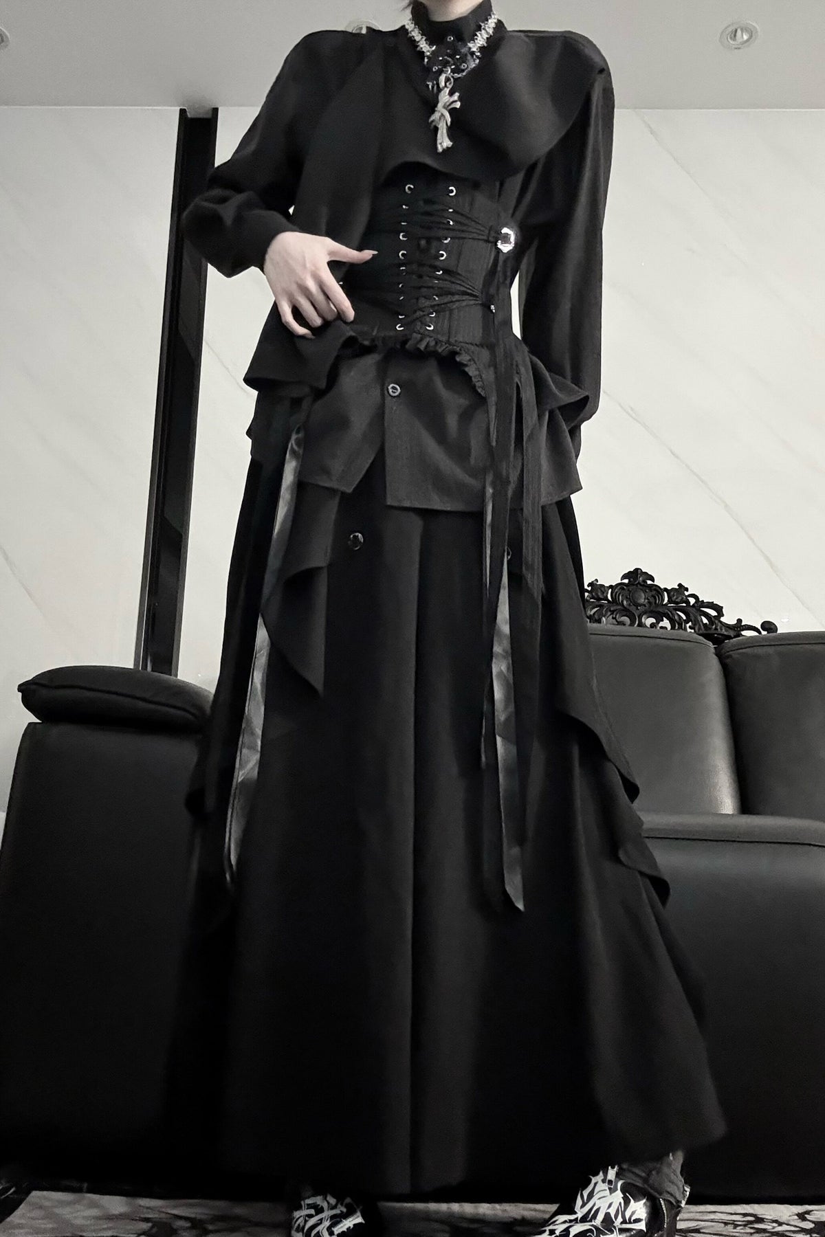Irregular Spliced Design Shirt