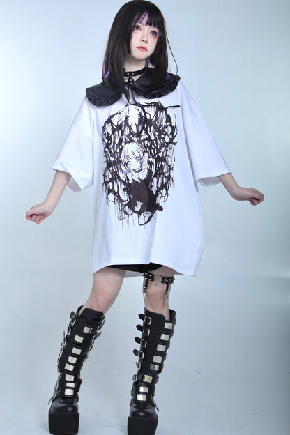 地雷セーラーオーバーTシャツ