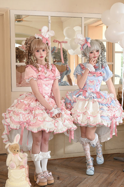 パステルうさぎ姫ロリータワンピース