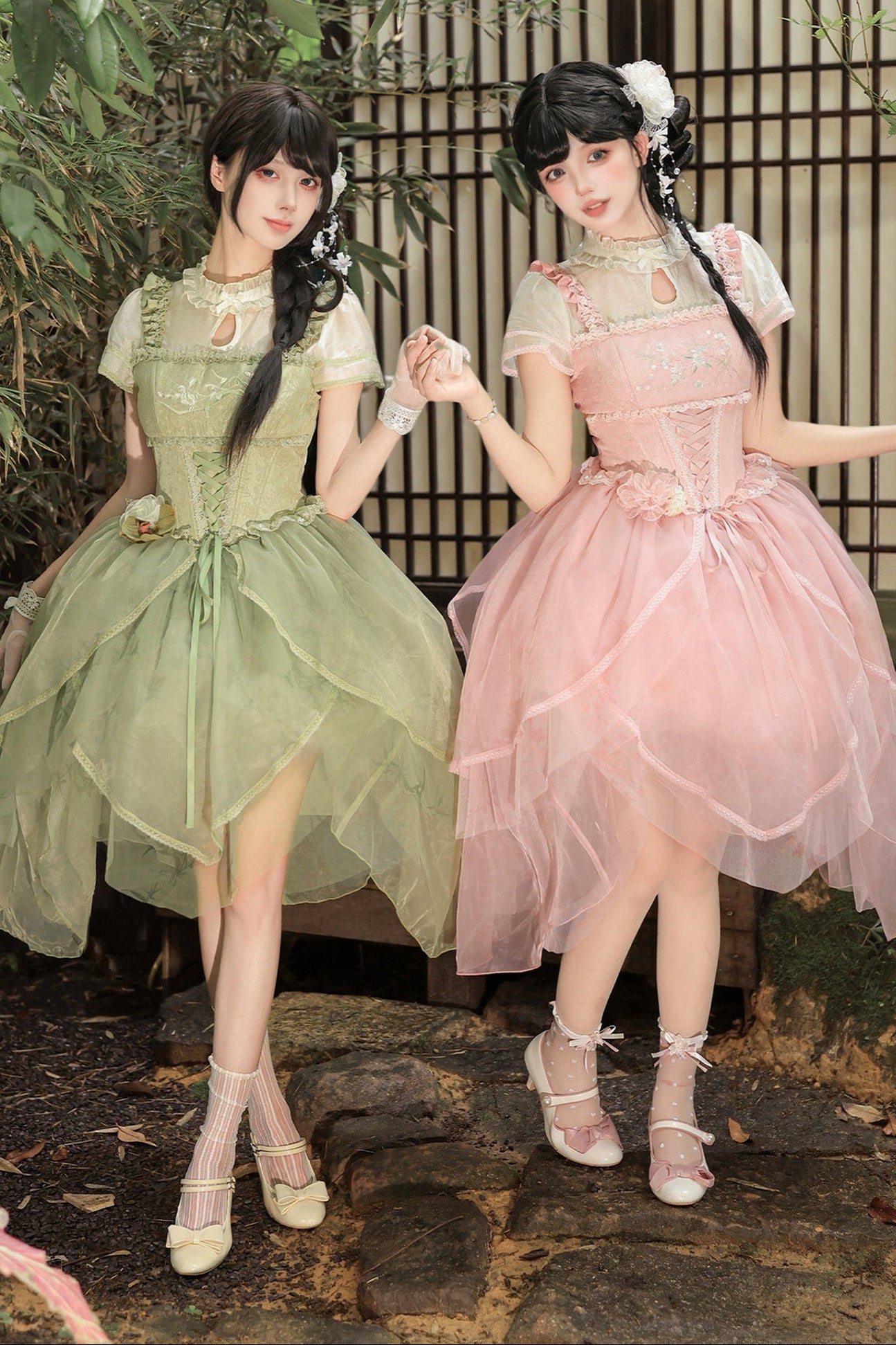 Robe de princesse chinoise romantique + accessoires