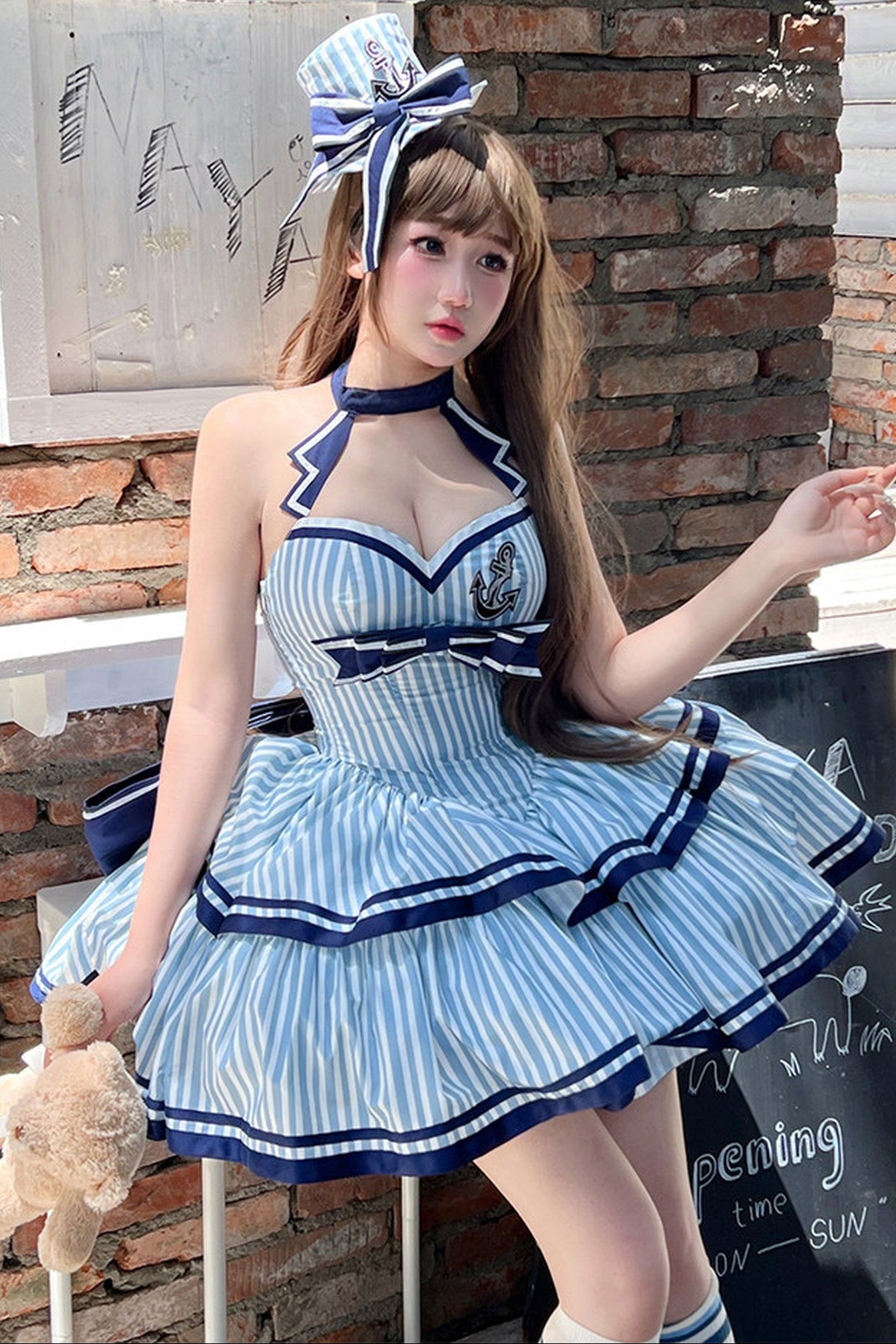 マリンストライププリンセスドレス