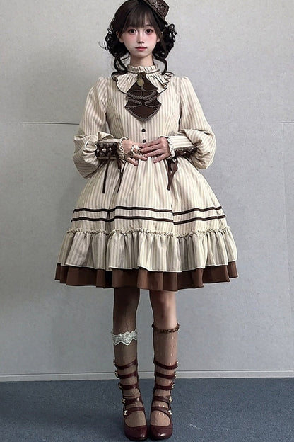 Gerüschtes Two-Way-Kleid mit Accessoire-Set