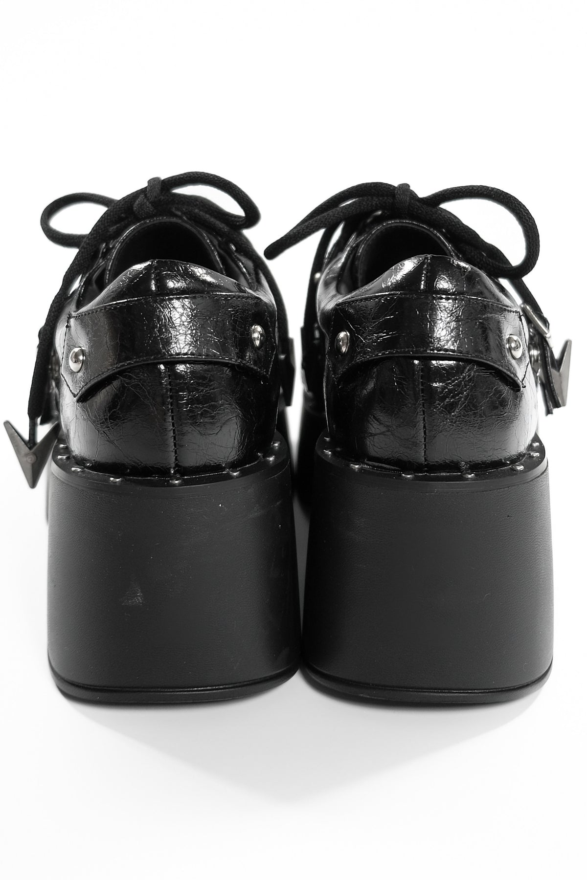 Y2K Punk Thick-Soled Leather Shoes