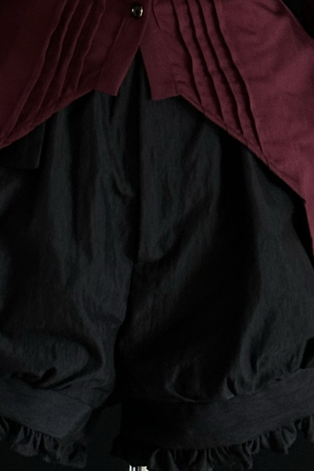Gothic Ruffle Collar Long-Sleeved Shirt