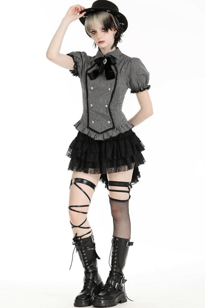 Gothic Lady Puff Sleeve Top
