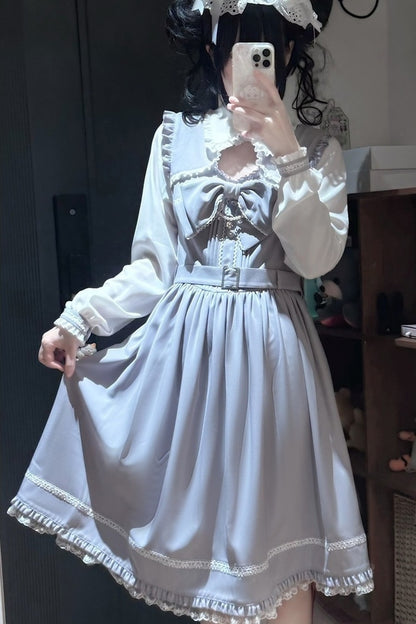 Moonlight Trio Lace Bow Dress
