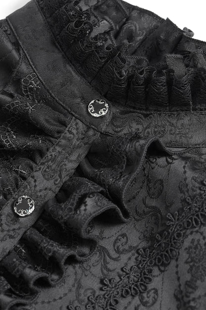 Chemise gothique à laçage et manches princesse