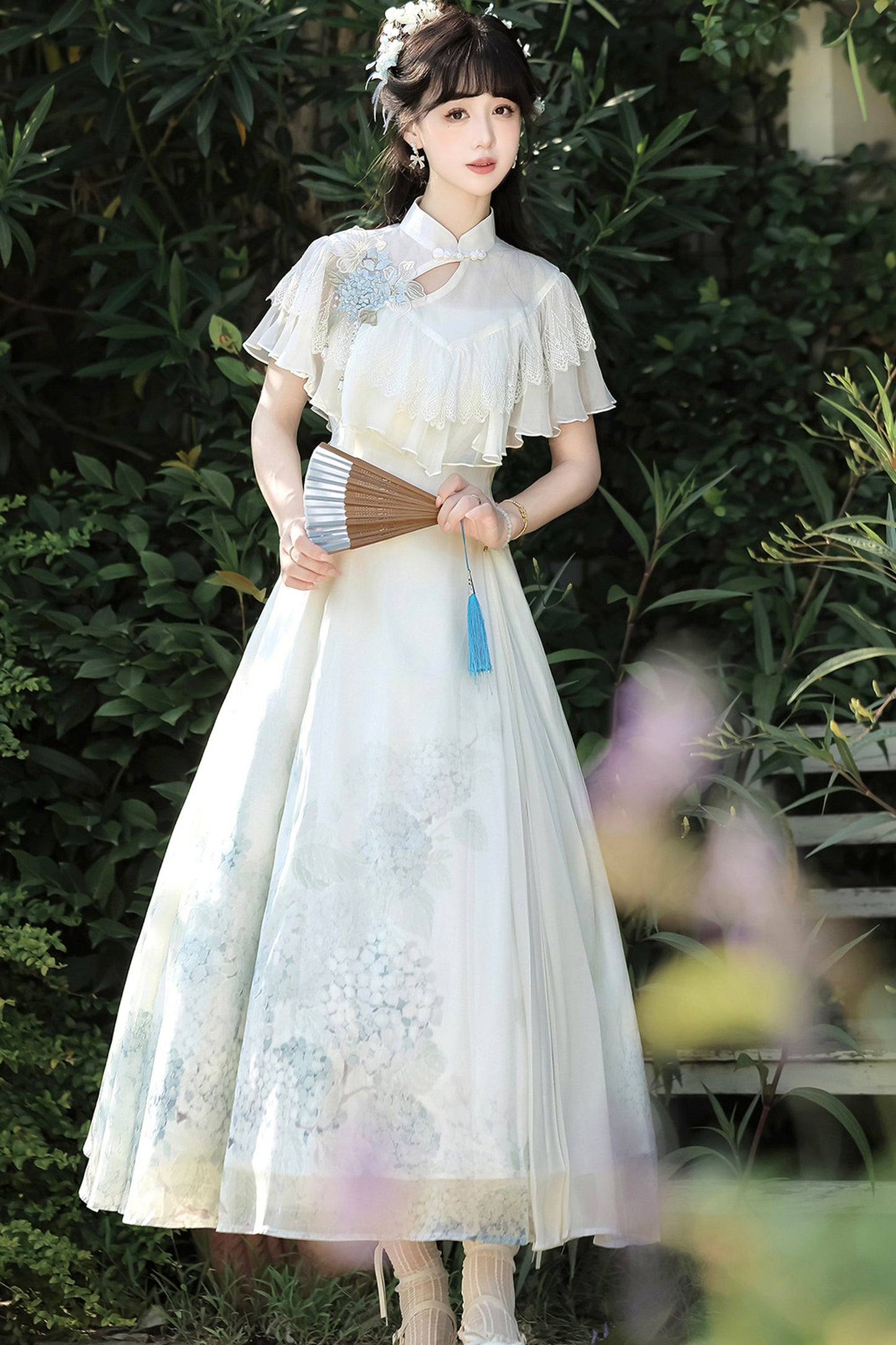 紫陽花チャイナプリンセスドレス