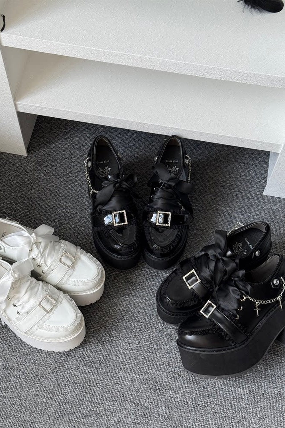 Cross Romance Platform Loafers