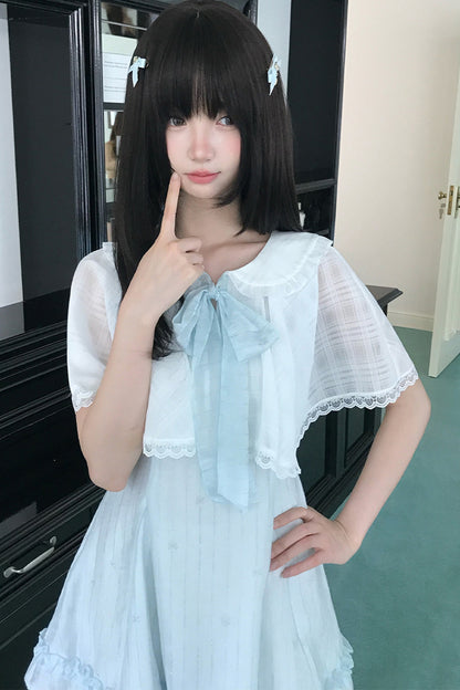 天使リボンのブルードールワンピース