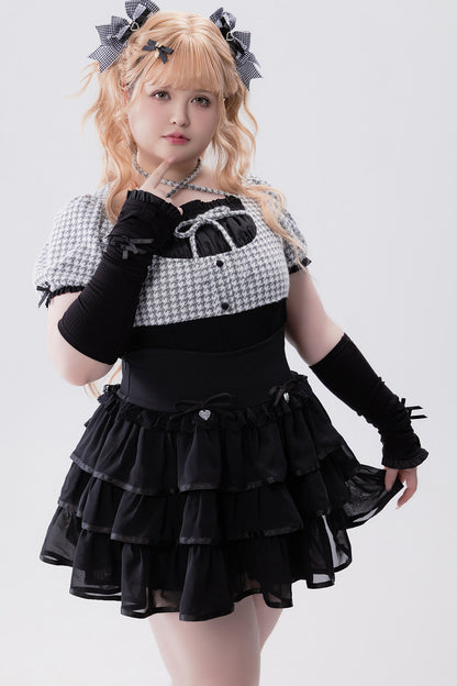 Conjunto idol con volante de estilo muñeca