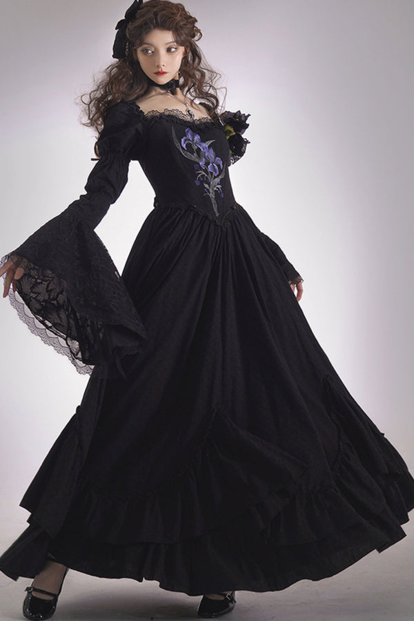 Gothic Embroidered Lolita Dress Set