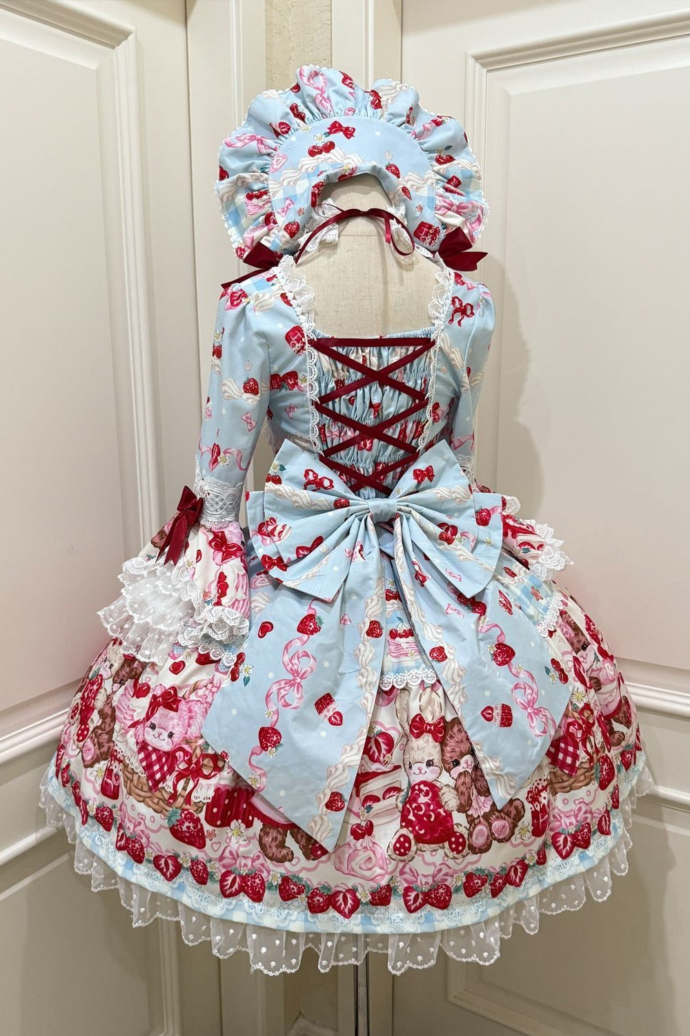 Berry Rabbit Bear Long Sleeve Dress