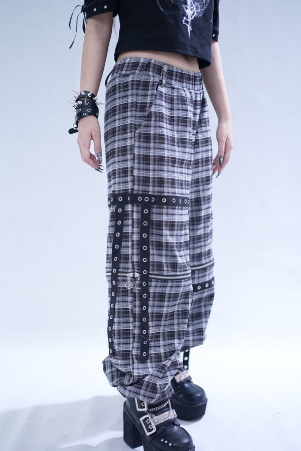 3Way Detachable Plaid Pants