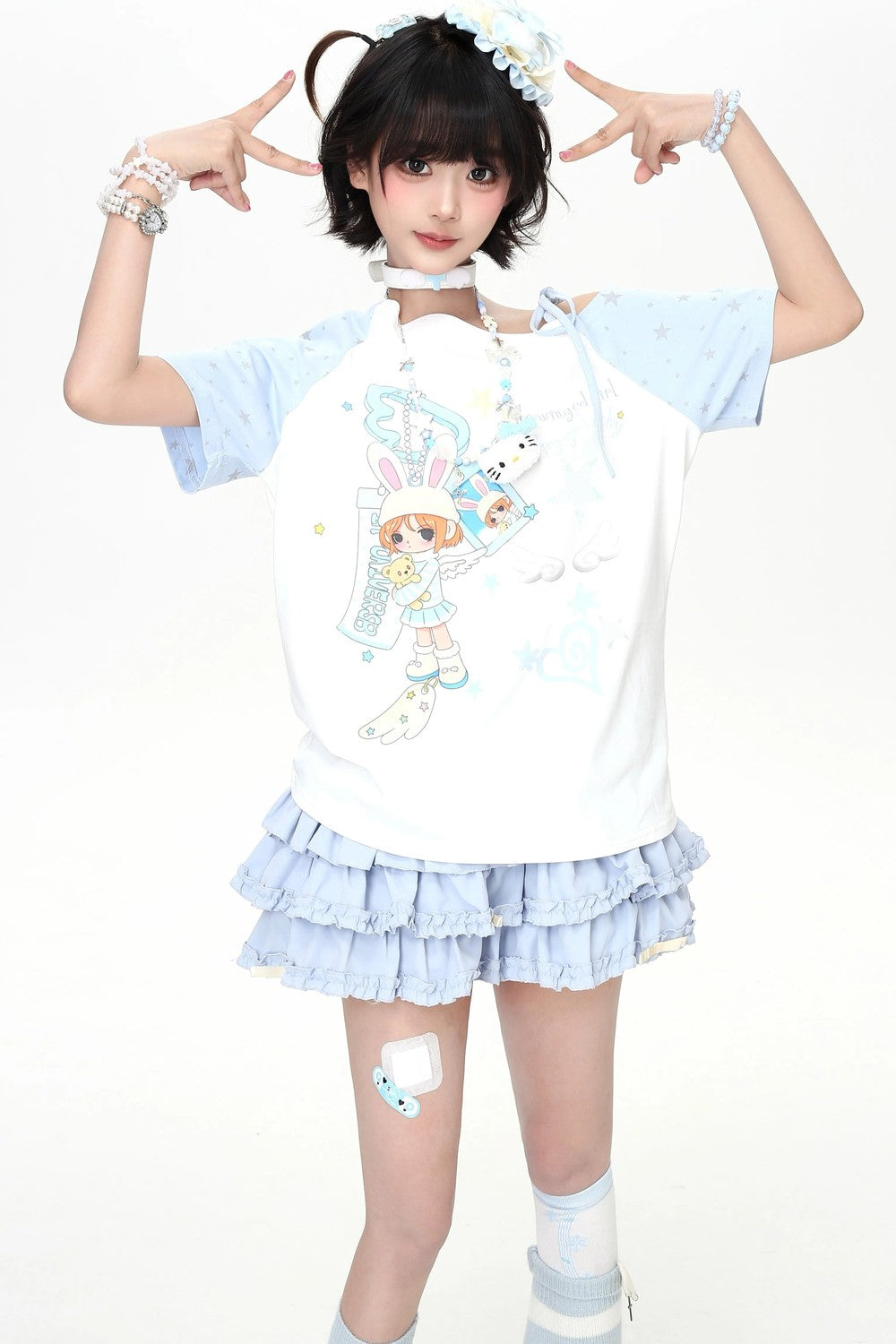 Dreamy-Cute Angel Ribbon Top
