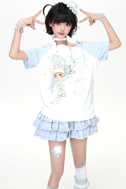 Dreamy-Cute Angel Ribbon Top