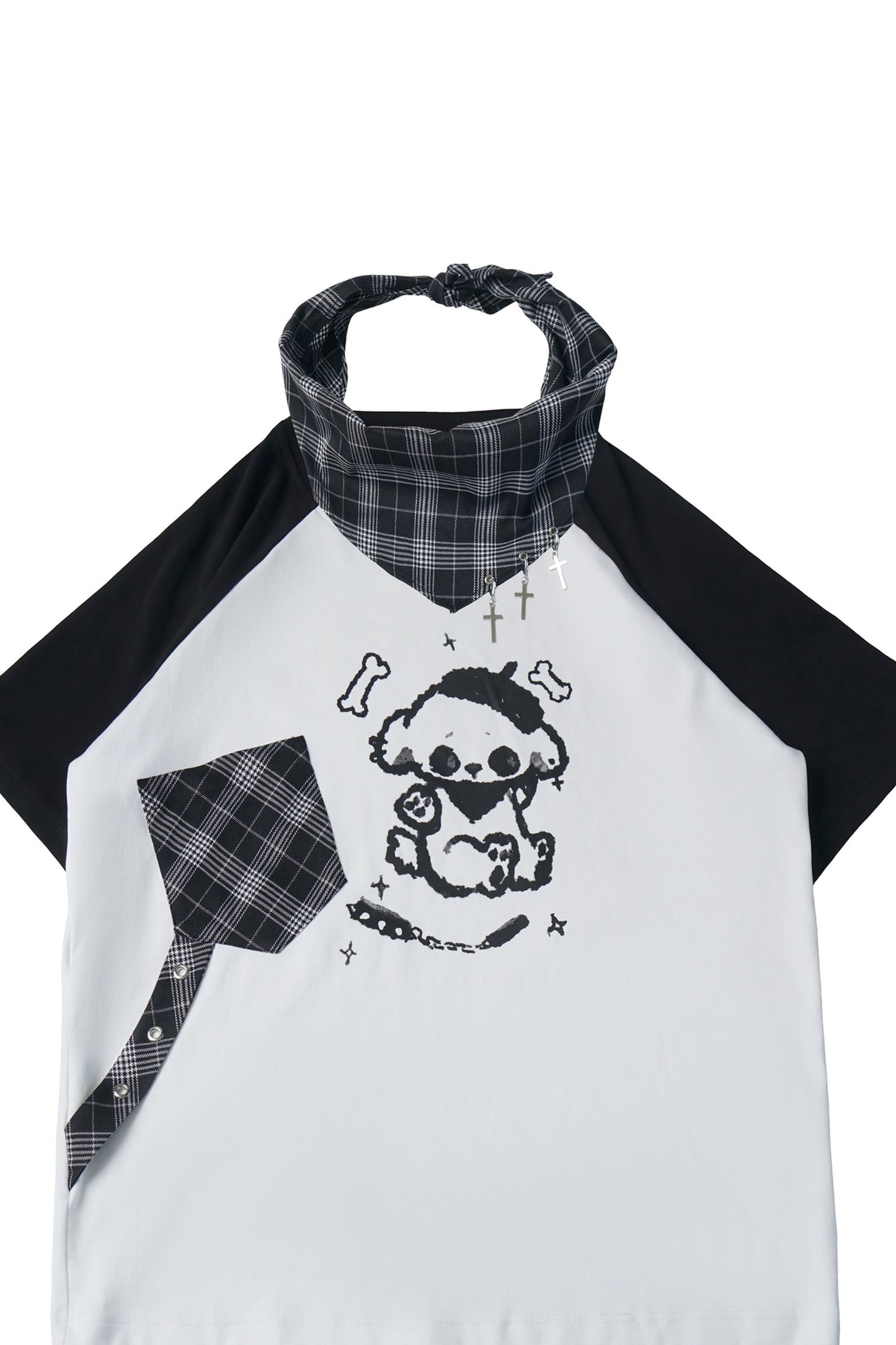 Rebellischer Akkord Raglan-Schal-Kurzarm-Hosen-Set
