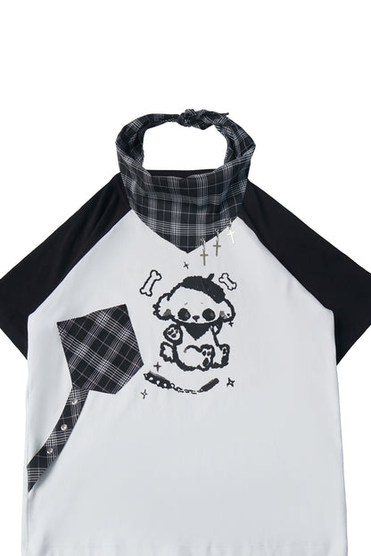 Rebellischer Akkord Raglan-Schal-Kurzarm-Hosen-Set