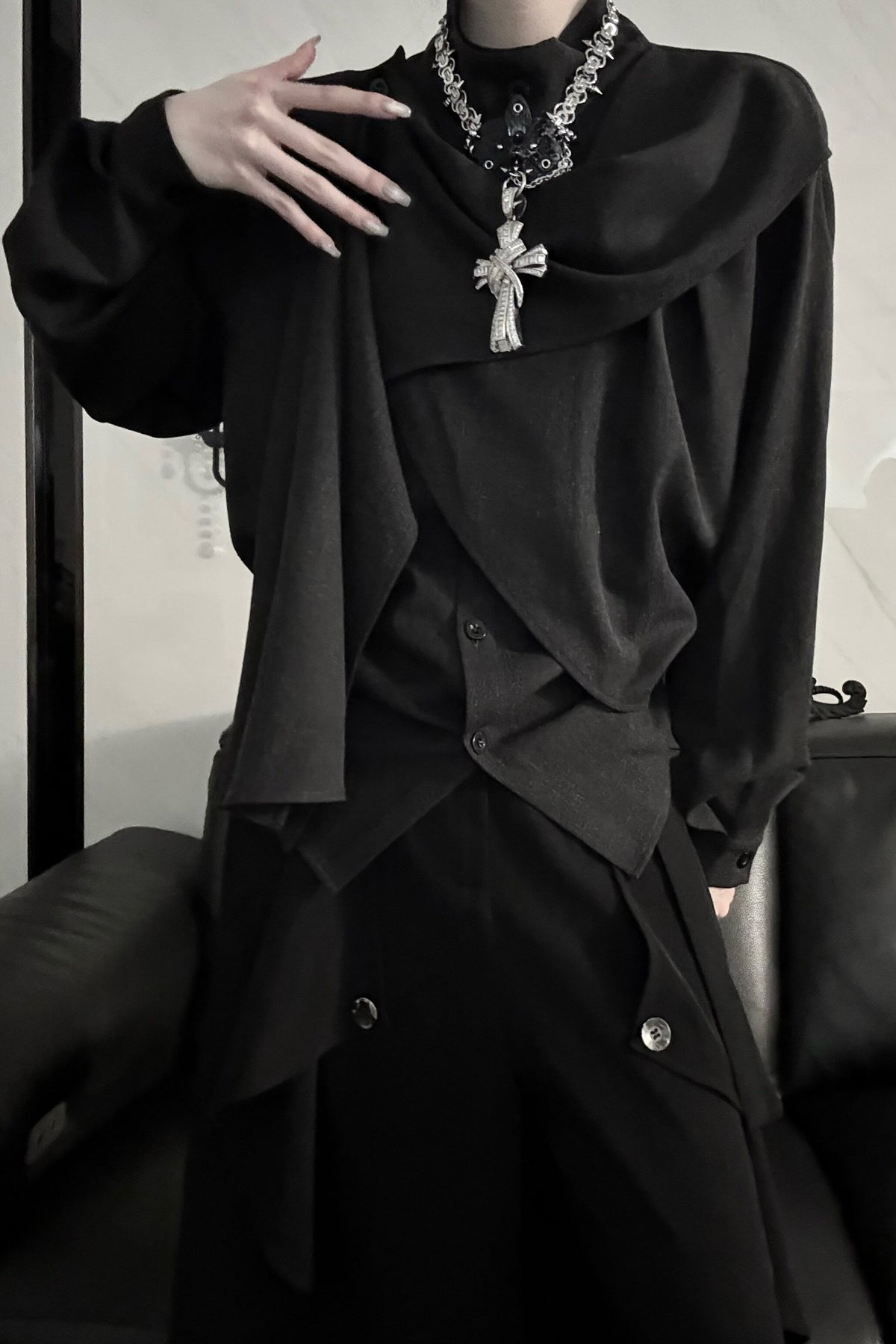 Irregular Spliced Design Shirt