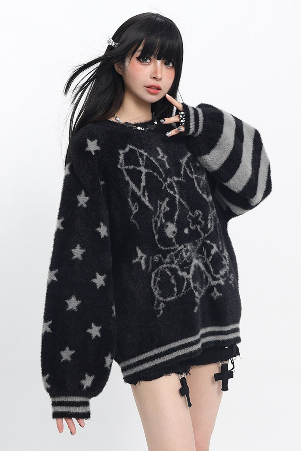 Striped Star Sweater