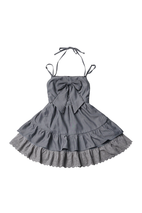Vintage Strings Lace Double-Layered Suspender Dress Shirt Set-Up