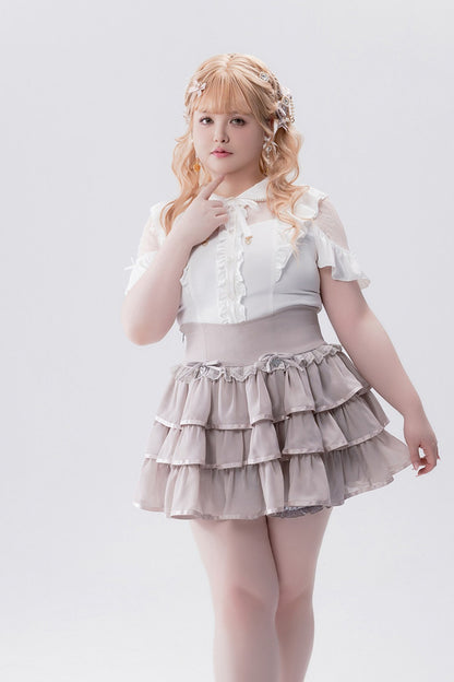 Conjunto idol con volante de estilo muñeca