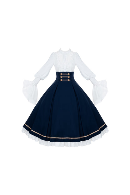 Royal Academy ensemble robe longue et cape