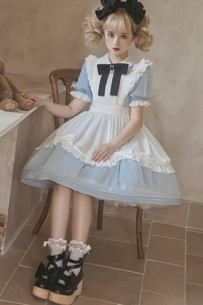 Wonderland Alice Short Sleeve One-Piece Dress