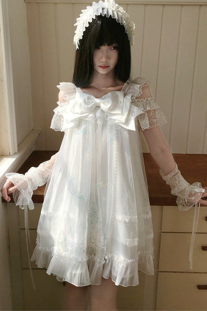 お姫様レースのドーリーワンピース