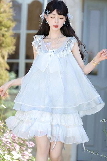 Aqua Coastal Han Element Top and Skirt Set